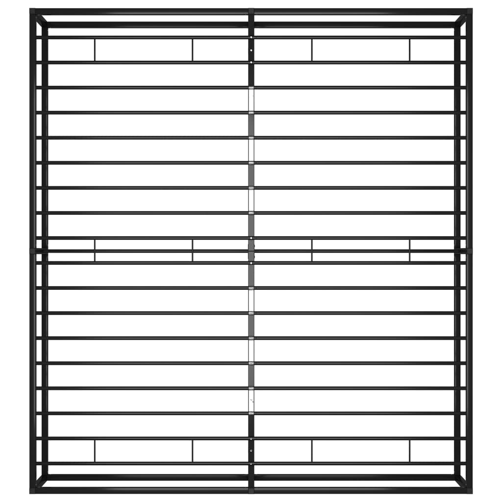 Giroletto Nero in Metallo 160x200 cm - homemem39