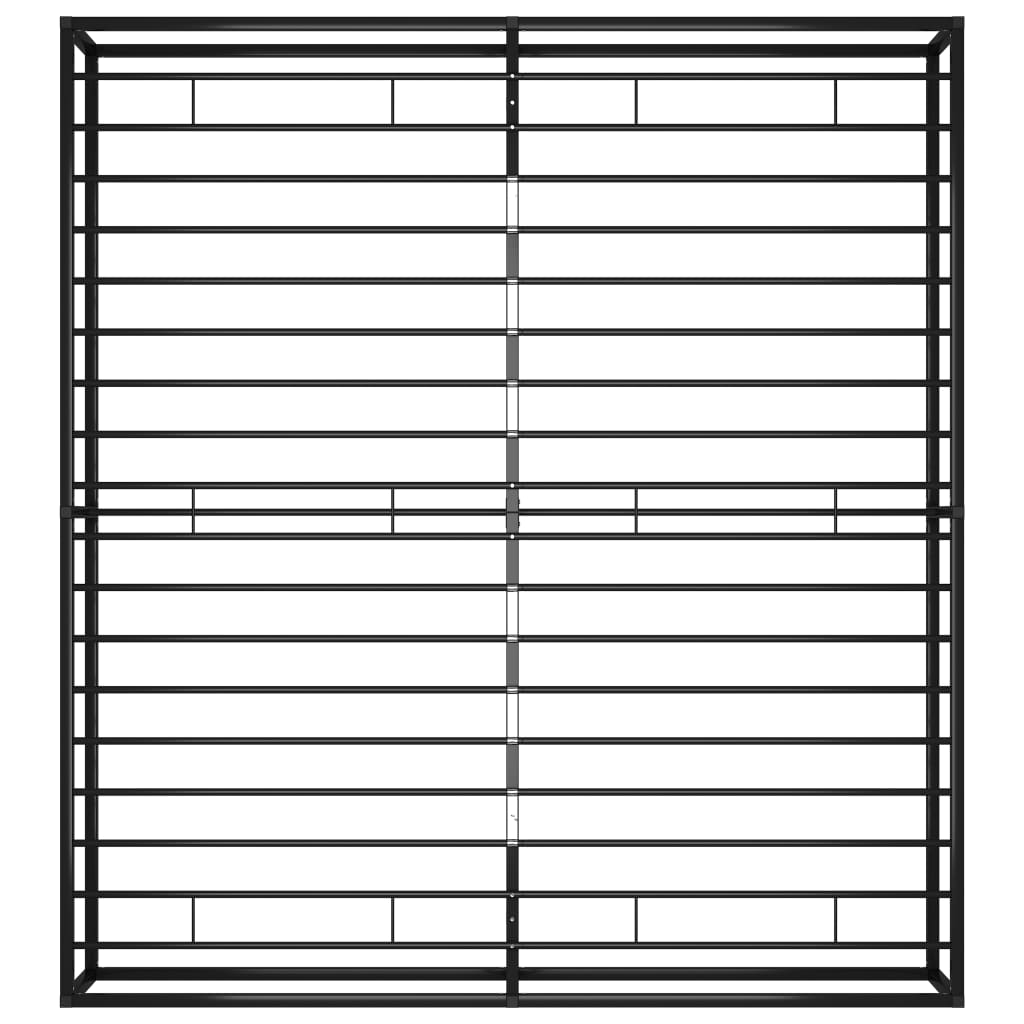 Giroletto Nero in Metallo 180x200 cm - homemem39