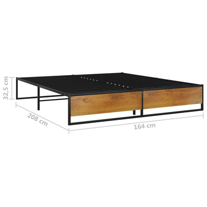 Giroletto Nero in Metallo 160x200 cm | homemem39