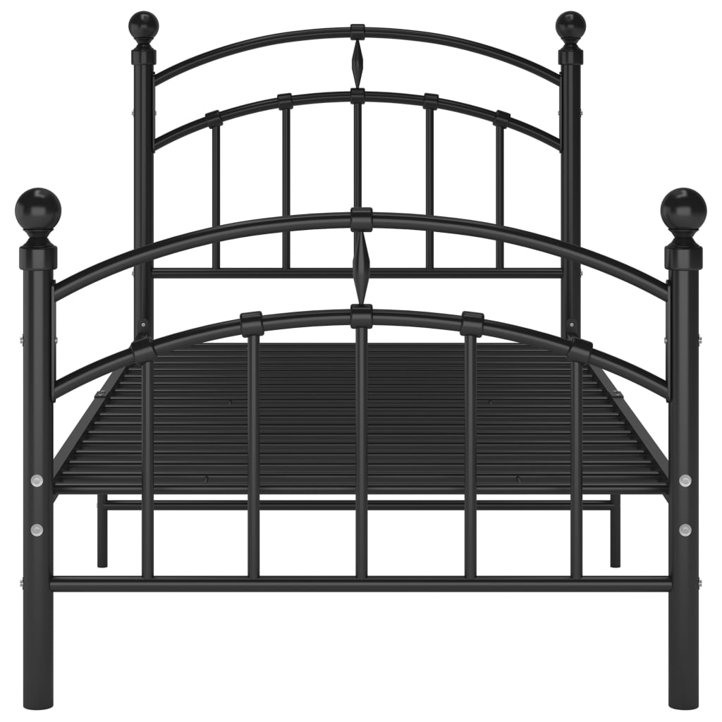 Giroletto Nero in Metallo 100x200 cm | homemem39