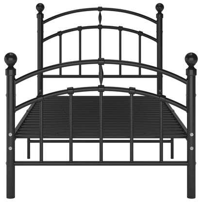 Giroletto Nero in Metallo 100x200 cm | homemem39
