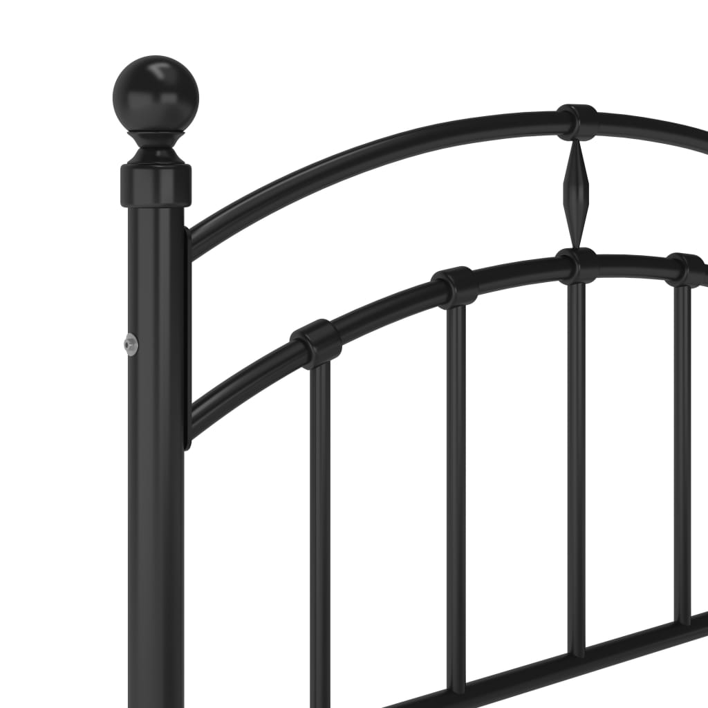 Giroletto Nero in Metallo 100x200 cm | homemem39