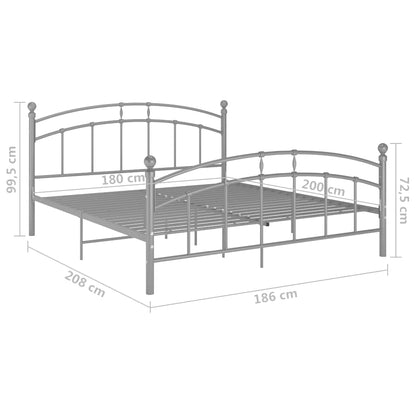 Giroletto Grigio in Metallo 180x200 cm | homemem39