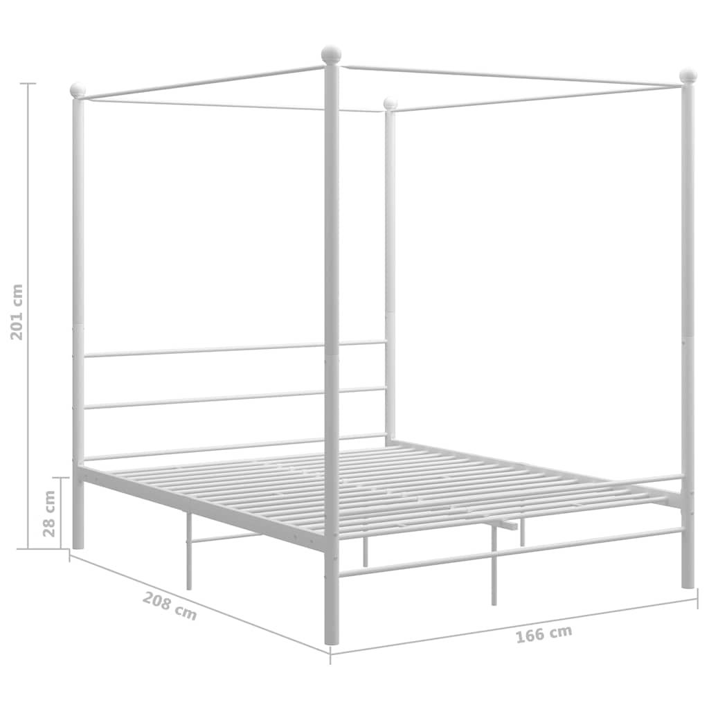 Letto a Baldacchino in Metallo