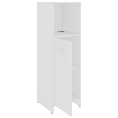 Set Mobili da Bagno 4 pz Bianco in Legno Multistrato | homemem39