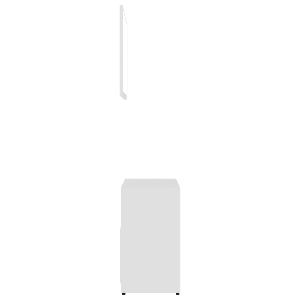 Set Mobili da Bagno 4 pz Bianco in Truciolato | homemem39