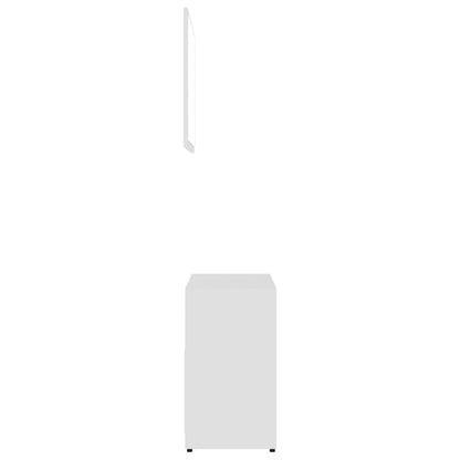 Set Mobili da Bagno 4 pz Bianco in Truciolato | homemem39