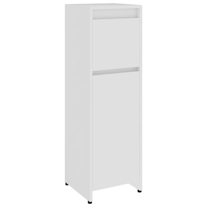 Set Mobili da Bagno 4 pz Bianco in Truciolato | homemem39