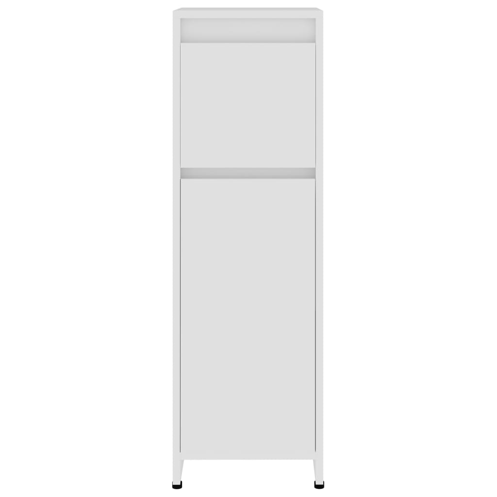 Set Mobili da Bagno 4 pz Bianco in Truciolato | homemem39