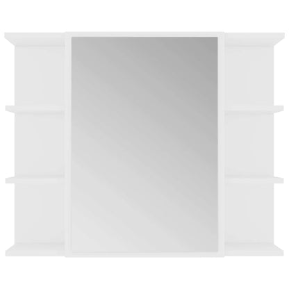 Set Mobili da Bagno 4 pz Bianco in Truciolato