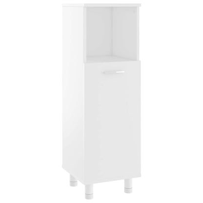Set Mobili da Bagno 4 pz Bianco in Truciolato