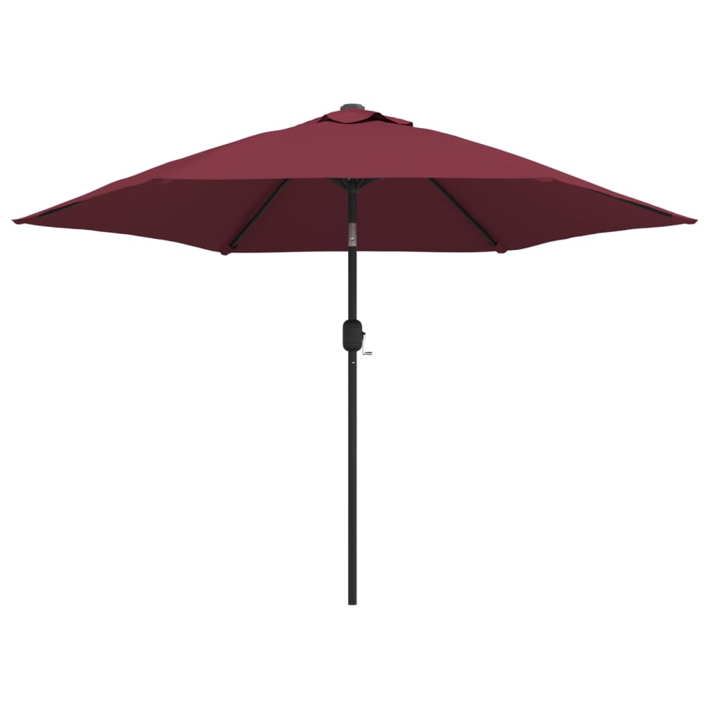 Ombrellone da Giardino con Palo in Metallo 300 cm Rosso Bordò | homemem39