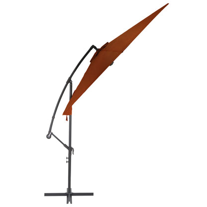 Ombrellone a Sbalzo con Palo in Alluminio 300 cm Terracotta - homemem39