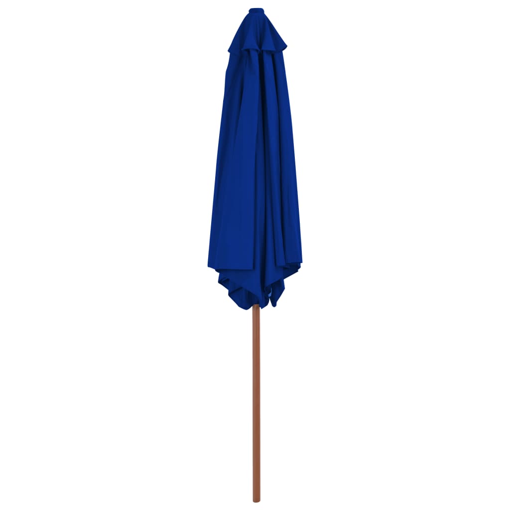 Ombrellone da Giardino con Palo in Legno Blu 270 cm | homemem39