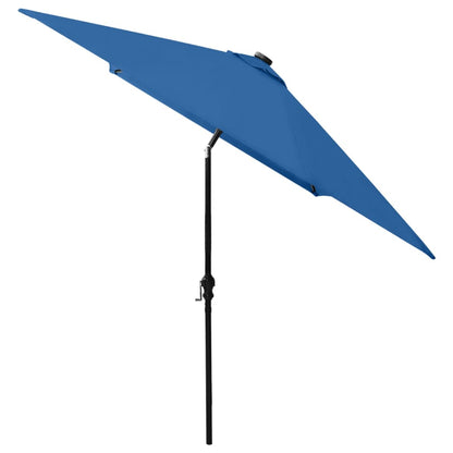 Ombrellone a Sbalzo con Palo in Acciaio e LED Azzurro 2x3 m - homemem39