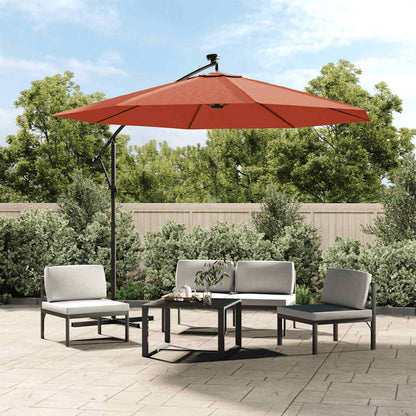 Telo di Ricambio per Ombrellone Grigio Terracotta 350 cm | homemem39