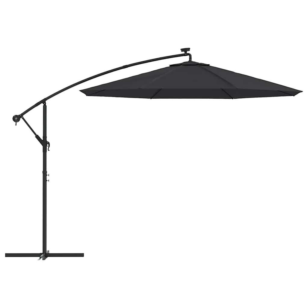 Telo di Ricambio per Ombrellone Nero 350 cm | homemem39