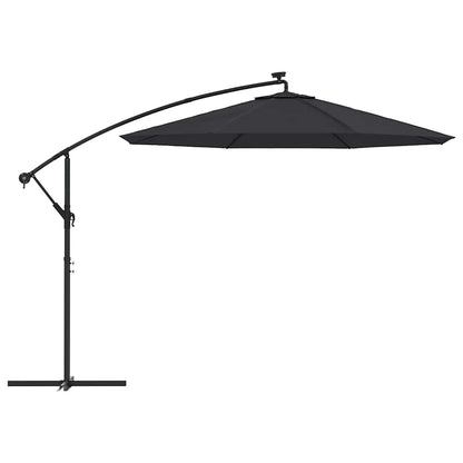 Telo di Ricambio per Ombrellone Nero 350 cm | homemem39
