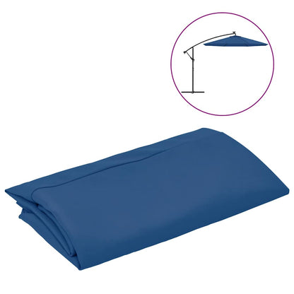 Telo di Ricambio per Ombrellone a Sbalzo Azzurro 350 cm | homemem39