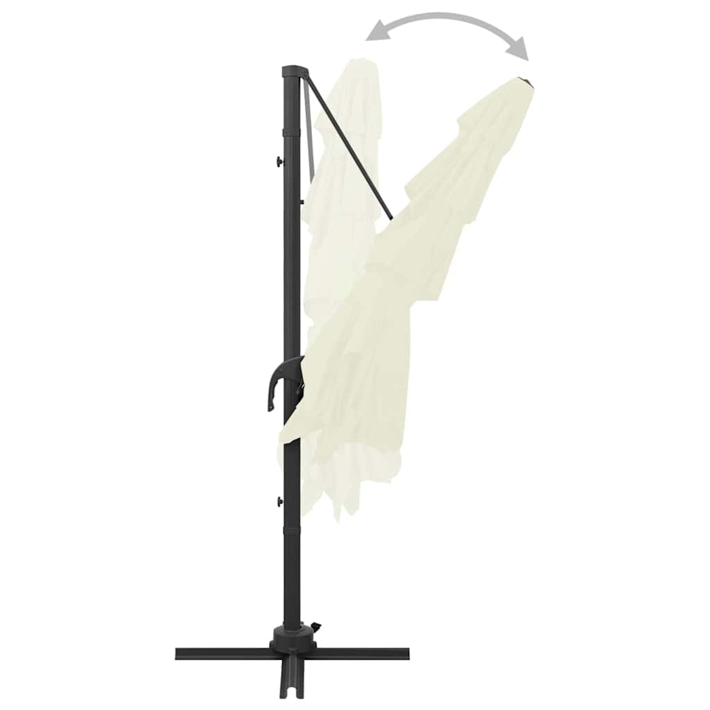Ombrellone a Sbalzo 4 Livelli Palo Alluminio 250x250 cm Sabbia