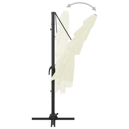Ombrellone a Sbalzo 4 Livelli Palo Alluminio 250x250 cm Sabbia