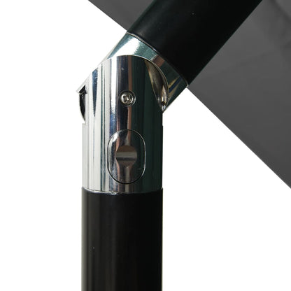 Ombrellone a 3 Livelli con Palo in Alluminio Antracite 2,5x2,5m - homemem39