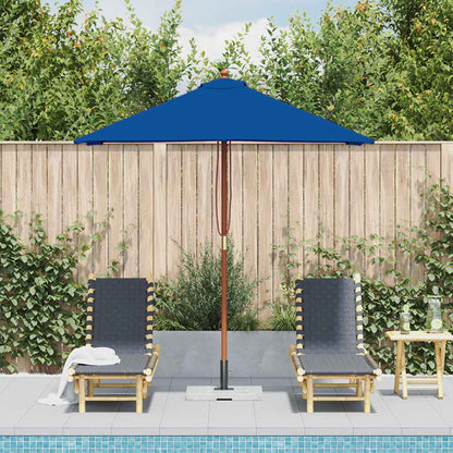 Ombrellone da Giardino con Palo in Legno 150x200 cm Blu | homemem39