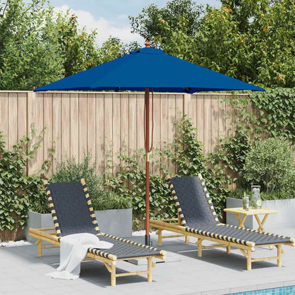 Ombrellone da Giardino con Palo in Legno 150x200 cm Blu | homemem39