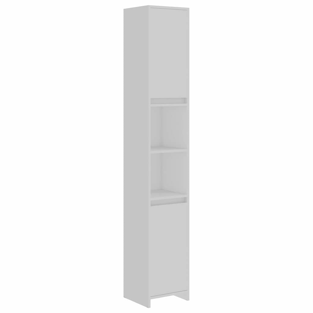 Set Mobili da Bagno 3 pz Bianco in Truciolato