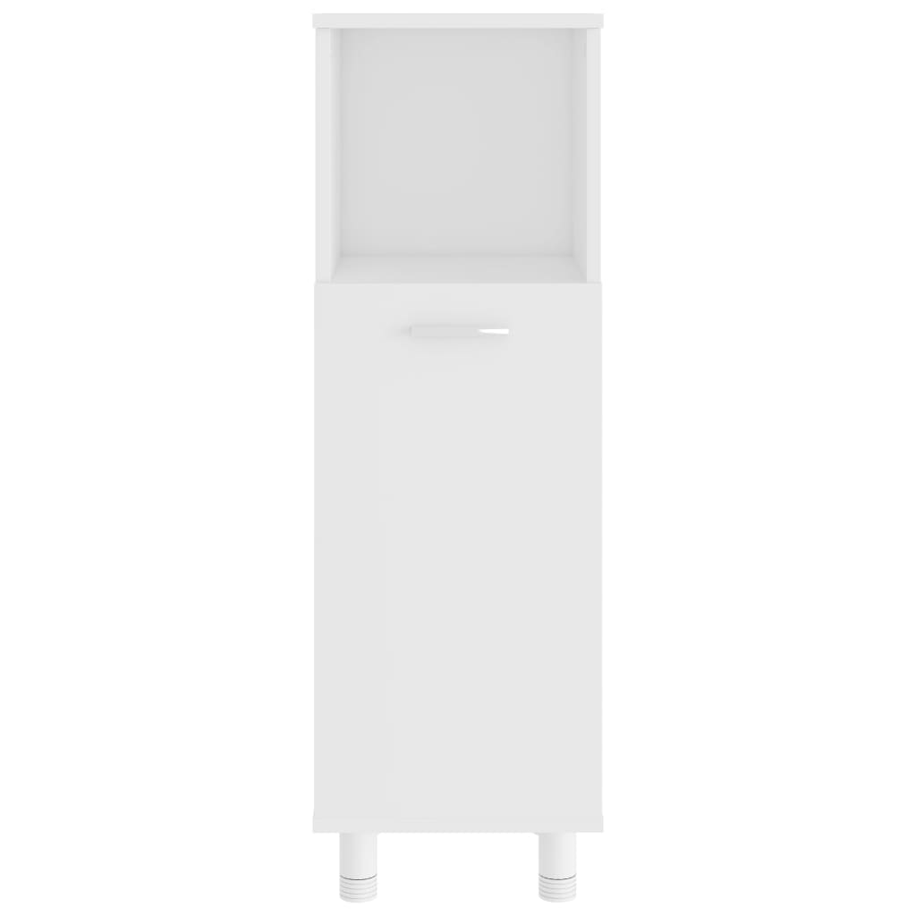 Set Mobili da Bagno 3 pz Bianco in Truciolato