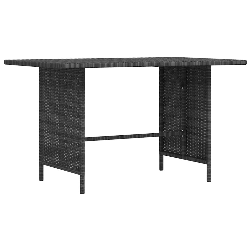 Tavolo da Pranzo da Giardino Grigio 110x70x65 cm in Polyrattan