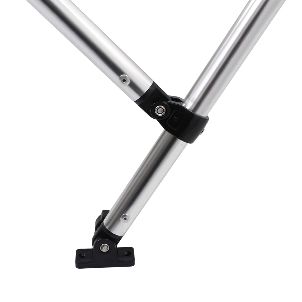 Bimini di Prua con Tendalino a 4 Archi Antracite 243x196x137 cm | homemem39