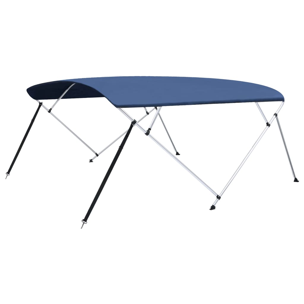 Bimini di Prua Tendalino a 4 Archi Blu 243x(230-244)x137 cm - homemem39
