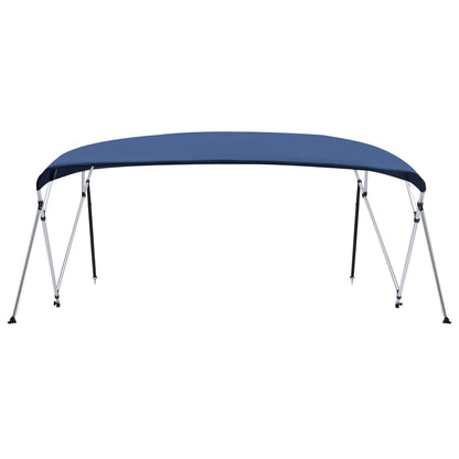 Bimini di Prua Tendalino a 4 Archi Blu 243x(230-244)x137 cm - homemem39