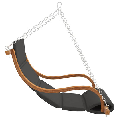 Sedia a Dondolo Senza Telaio con Cuscino in Legno Curvato - homemem39