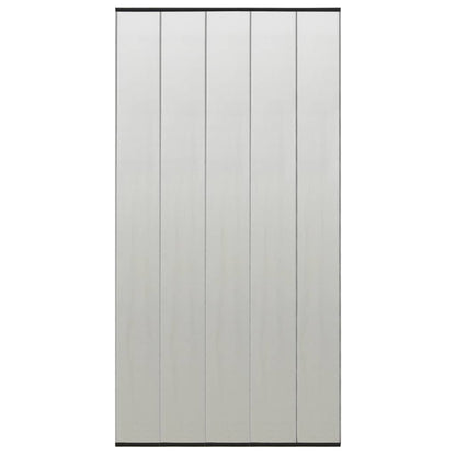 Zanzariera Porta con Tenda in Rete Nera 100x220 cm Poliestere - homemem39