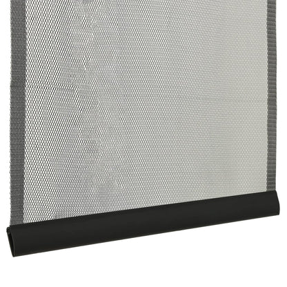 Zanzariera per Porta con 10 Sezioni a Rete Nera 240x240 cm - homemem39