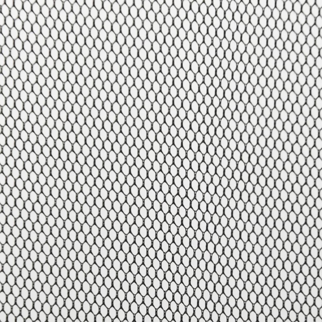 Zanzariera per Porta con 10 Sezioni a Rete Nera 240x240 cm - homemem39