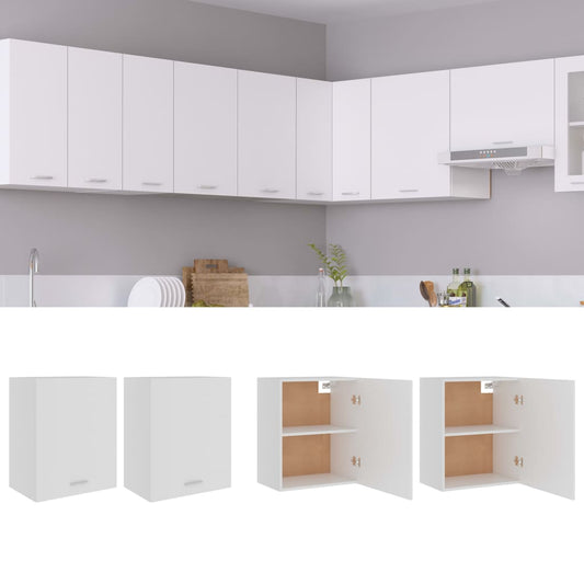 Armadi Sospesi “Lyon” 2 pz Bianchi 50x31x60 cm - homemem39