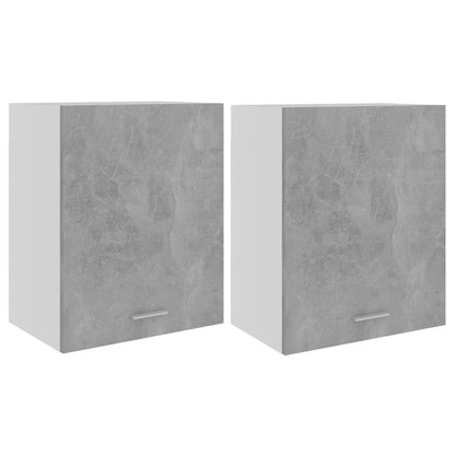 Armadi Sospesi “Lyon” 2 pz Grigo Cemento 50x31x60 cm in - homemem39