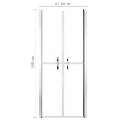 Porta per Doccia in ESG Trasparente 86x190 cm | homemem39