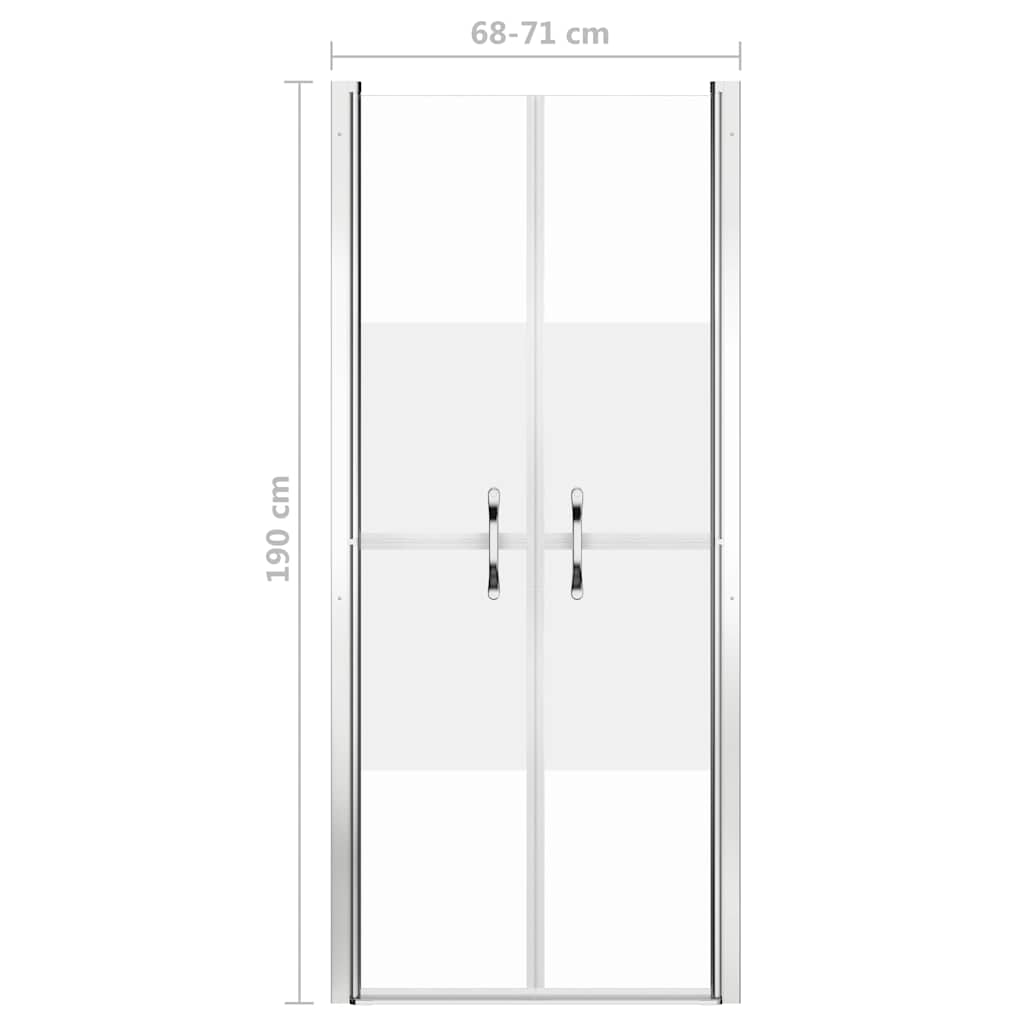 Porta per Doccia in ESG Semi-Satinato 71x190 cm | homemem39