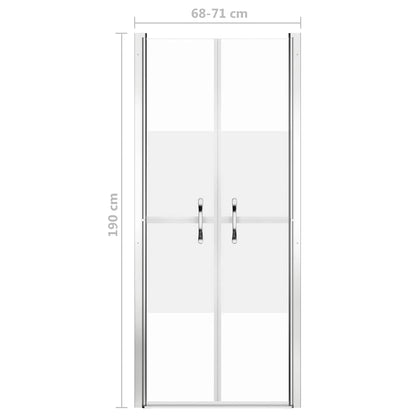 Porta per Doccia in ESG Semi-Satinato 71x190 cm | homemem39