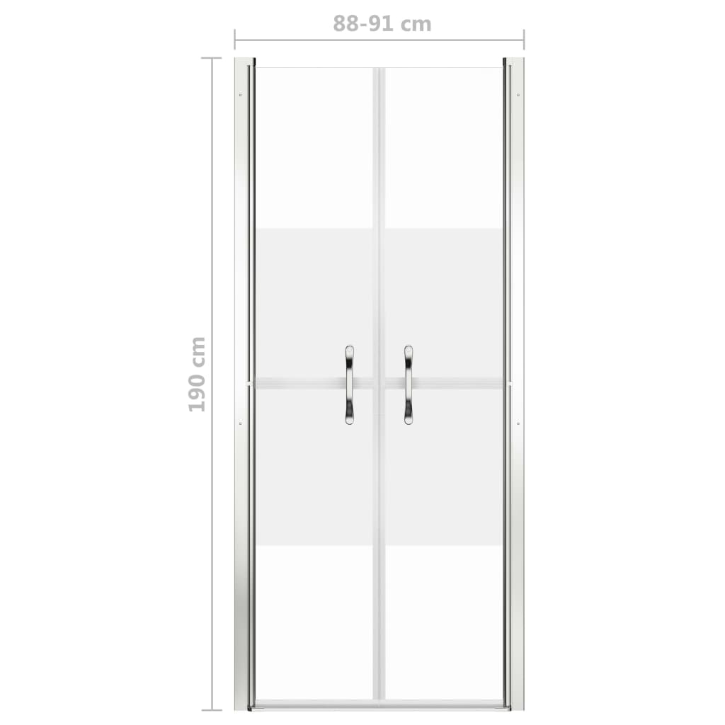 Porta per Doccia in ESG Semi-Satinato 91x190 cm | homemem39