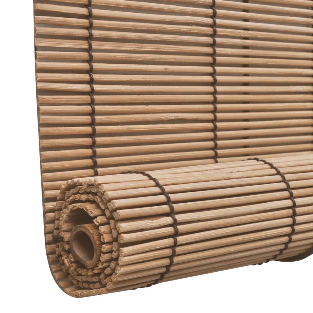 Tende a Rullo in Bambù 2pz 80x160cm Marroni - homemem39