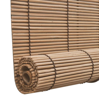 Tende a Rullo in Bambù 2pz 80x160cm Marroni - homemem39