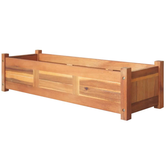 Letti Rialzati da Giardino 2 pz in Legno di Acacia 100x30x25 cm | homemem39