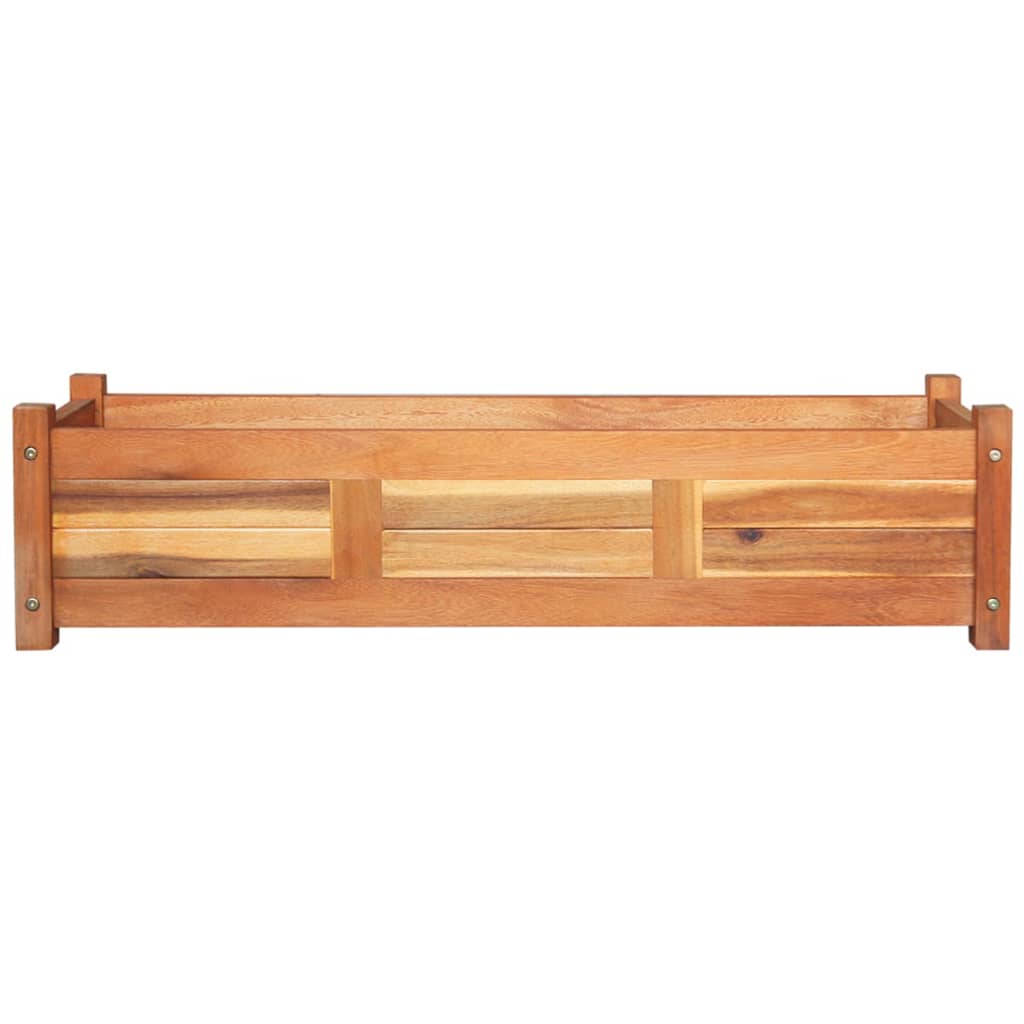Letti Rialzati da Giardino 2 pz in Legno di Acacia 100x30x25 cm | homemem39