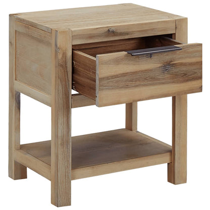 Comodini con Cassetti 2 pz 40x30x48 cm Legno Massello di Acacia | homemem39