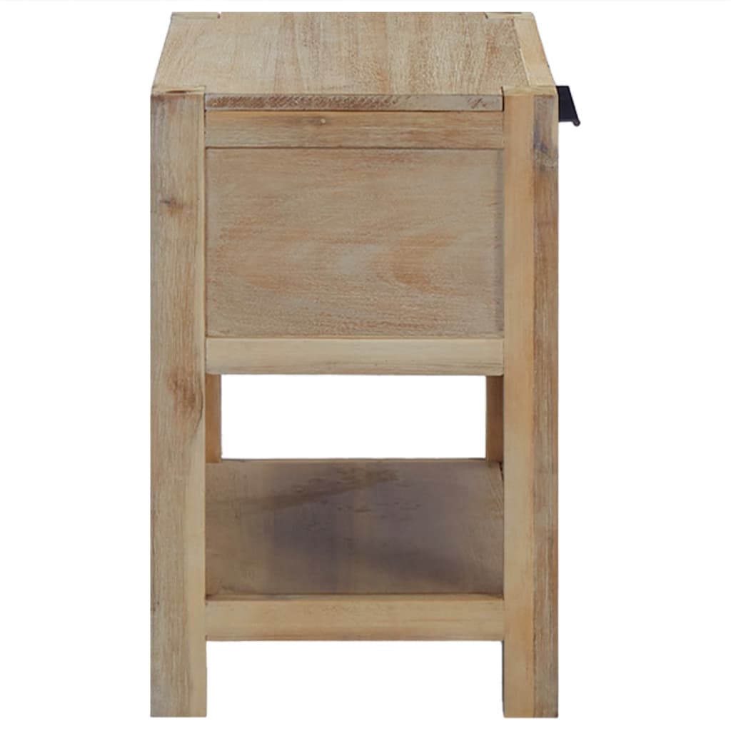 Comodini con Cassetti 2 pz 40x30x48 cm Legno Massello di Acacia | homemem39